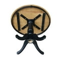 thumbnail image 3 of International Concepts 36" Round Table in Black and Soft Cherry, 3 of 5