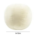 thumbnail image 6 of TOV Furniture Boba 14" Cream Round Velvet Accent Pillow, 6 of 8