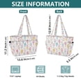 thumbnail image 4 of FORMRS Tote Bag for Women Quilted Large Capacity Travel Work Carry On Shoulder Handbag, Colorful Ice Cream Pattern, 4 of 7
