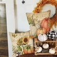 thumbnail image 4 of Fall Pillow Covers Vintage Farmhouse Fall Pumpkin Sunflower Rooster Throw Pillow Cases Autumn Thanksgiving Grateful Decoration for Home Decor Cushion Covers, 18x18inch, 4 of 7