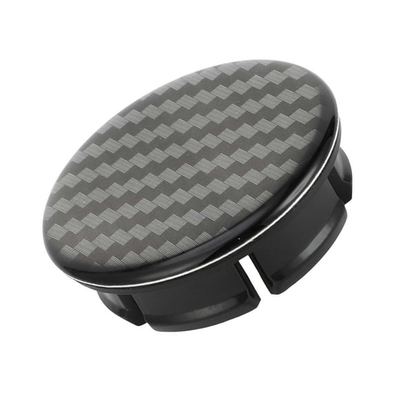 Car Wheel Hub Center Caps 50mm 1.97"OD Universal for Car Durable ABS Plastic Carbon Fiber Pattern Black