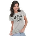 thumbnail image 3 of I'm Fixed Bike Gear Riding Cyclist Womens Slim Fit Graphic Tee Brisco Brands M, 3 of 5