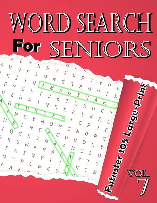 108 large print word search for seniors vol7 funster 108 large