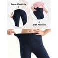 thumbnail image 4 of Usaibhir 3 Pack Girls Athletic Leggings with Pockets Yoga Workout Active Leggings Pants for Teen Girls 6-15T, 4 of 9