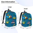 thumbnail image 6 of Wukai Transportations with Buildings Paper Reusable Cosmetic bag,Travel Toiletry Organizer Capacity,Waterproof Puzzle Bags, 6 of 7