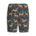 thumbnail image 4 of Picia Reindeer Pajama Shorts for Men, Men's Pajama Bottoms, Sleepwear,Short Pajama Pants-XX-Large, 4 of 9