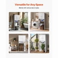 thumbnail image 4 of Over The Toilet Storage Cabinet, Bathroom Storage Organizer with Double Door and Adjustable Shelf, Bathroom Space Saver Organizer Above Toilet with Open Shelf, White, 4 of 4
