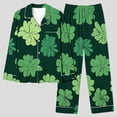 thumbnail image 4 of Censtreet Womens Pajamas Set 2 Piece Button Down Pjs Soft Long Sleeve Top and Pants Sleepwear Set Lounge Sets, 4 of 7