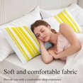 thumbnail image 5 of Yellow Striped Body Pillow Cover 20 x 54 Inch Decorative Pillow Cover Farmhouse Simple Line Vertical Stripes Lumbar Pillowcase Seasonal Rectangle Cushion Case for Couch Sofa Bed Living Room, 5 of 9
