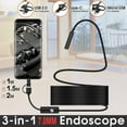 thumbnail image 3 of Caméra d'Inspection 3 en 1 Type C /Micro USB/USB Étanche avec 6 10m, 3 of 8