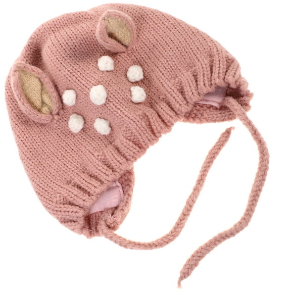 RENACLIPY Newborn Baby Hats Infant Hat Woolen Yarn 1Set Ear Protection for Cold Weather