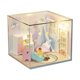 thumbnail image 3 of DIY Hut 3D Casa de muñecas de madera Kit de juguetes de montaje manual para niños Regalos de cumpleaños JShteea libre de BPA, 3 of 8