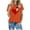 d8-Orange Tees, variant on NSLGXD Women's T-shrits Dressy Casual Round Neck Short Sleeve Shirts Fashion Graphic Tees Breathable Elegant T Shirts S-3XL Orange Tees