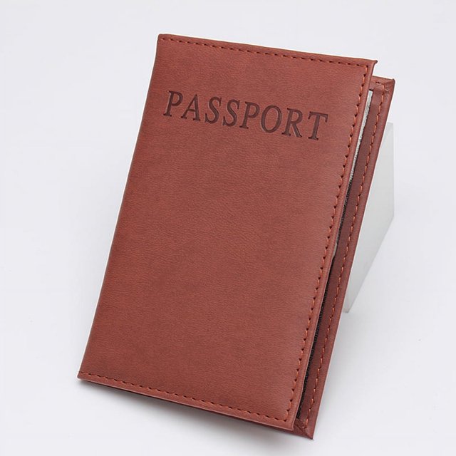 Funda de cuero para pasaporte, funda para pasaporte, funda para pasaporte, funda para pasaporte de cuero PU, funda para pasaporte, tarjetero