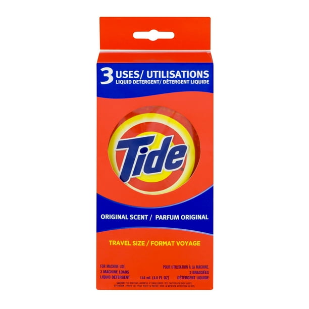 Tide Liquid Detergent Travel Size 3 CT4.8 FL OZ