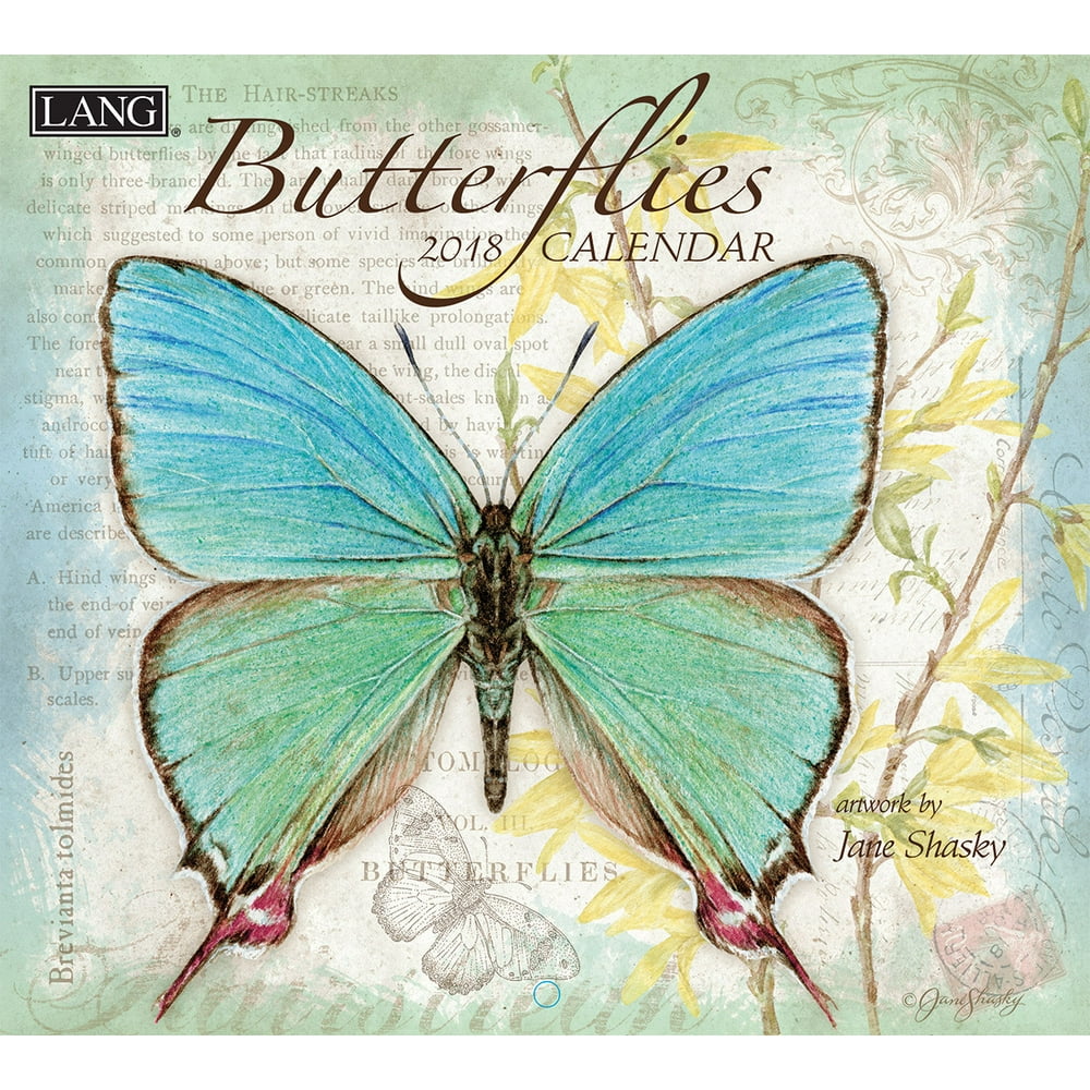 LANG BUTTERFLIES 2018 WALL CALENDAR