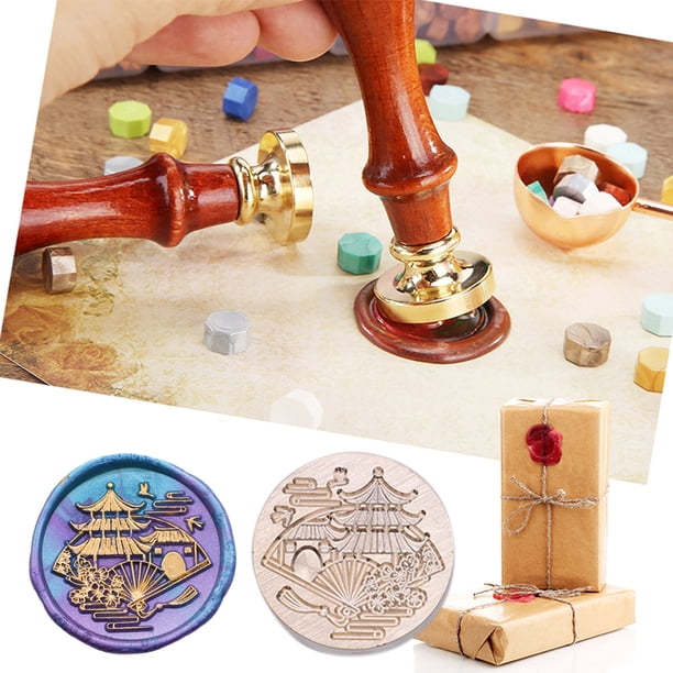 Cuadros Decorativos Sello de 25 mm Cabeza de cobre Cabeza de cobre de forma redonda en relieve 3D para tarjeta de boda (GX28)
