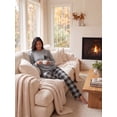 thumbnail image 3 of MINTREUS Womens Pajama Sets Long Sleeve Pj Set Soft Two Piece Sleepwear Set with Pockets, 3 of 8
