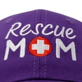 thumbnail image 5 of DALIX Rescue Mom Womens Baseball Cap Dad Hat in Purple, 5 of 7