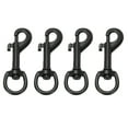 thumbnail image 1 of Uxcell 4 Pcs Clips à Pression Pivotants pour Drapeau, Crochets en Alliage Robustes de 2,7 Pouces, Noir, 1 of 6