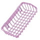 thumbnail image 2 of Bearachild Estante de drenaje de plástico para cocina, ventosas dobles, cesta para fregadero, estante, soporte de esponja colgante hueco Organizadores de utensilios de cocina Violeta NO2 Bearachild HA000415-03B, 2 of 6
