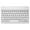 White, variant on Rechargeable Portable Wireless Keyboard Ultra-Slim Bluetooth Keyboard For Android Windows iOS PC Laptop