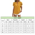 thumbnail image 5 of Yesfashion Womens Tops Dressy Casual 3/4 Tiered Bell Sleeve Blouses Double Layered Chiffon Work Tunic Shirts, 5 of 5