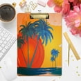 thumbnail image 7 of FMSHPON Tropical Palm Trees Clipboard Hardboard Wood Nursing Clip Board and Pull for Standard A4 Letter 13x9 inches, 7 of 7