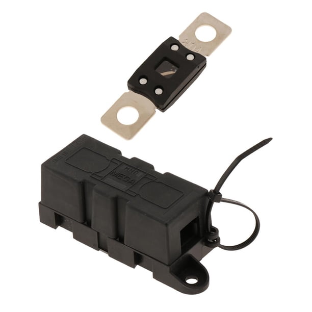 MEGA Atornilla El Fusible 80A + Bloque De Fusibles Cubierta Para , Camión, Bote, Camioneta, Autocaravana, Automóvil (centro rificio Yotijar Mega perno fusible y soporte