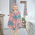thumbnail image 4 of Toddler Hooded Beach Towel 24x50 Kids Bath Towels Soft Quick Dry for Swim Pool Boys Girls Retro Vintage Palm Tree, 4 of 7