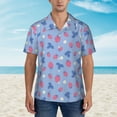 thumbnail image 4 of Haiem Strawberry And Flowers Printed Hawaiian Shirt for Men - Men’s Casual Beach Summer Shirts - Stretch Fabric with Modern Fit-XX-Large, 4 of 9