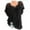 Black, variant on U.Vomade New Short Sleeve Ladies Shirts and Tops Loose White Lace Patchwork Shirts Plus Size 4xl 5xl 18xl Short Sleeve Tops Casual Wear
