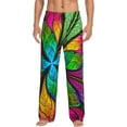 thumbnail image 1 of Balery Multicolored Beautiful Flower Pantalones de pijama para hombre, pijama ultraligero, pantalón de descanso-Large, 1 of 6