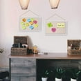 thumbnail image 5 of Sfugno Wood Bulletin Boards, 2-Pack Linen Wall Bulletin Board, Decorative Hanging Pin Board, Frame Cork Board Light Bulletin Boards for Home Kitchen Office, 5 of 8