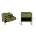 thumbnail image 3 of Manhattan Comfort DUMBO 1.0 Nightstand made from Engineered Wood - Olive Green, 3 of 11