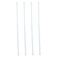 thumbnail image 3 of IBASETOY 4Pcs White Metal Bathroom Shower Rod with Built in Spring for Secure Tension and Support, 3 of 7