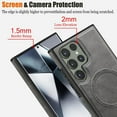 thumbnail image 6 of Dteck Magnetic Leather Case for Samsung Galaxy S25,Shockproof TPU Bumper Compatible with Mag-safe Adjustable Kickstand Back Protective Cover for Galaxy S25,Gray, 6 of 8