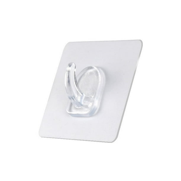 Charfia 8 Piezas 15kg (Max) Gancho Adhesivo Transparente, Ganchos Adhesivos Para Pared Ganchos De Pared Adhesivo Para Colgador De Cocina Baño Puerta Techo