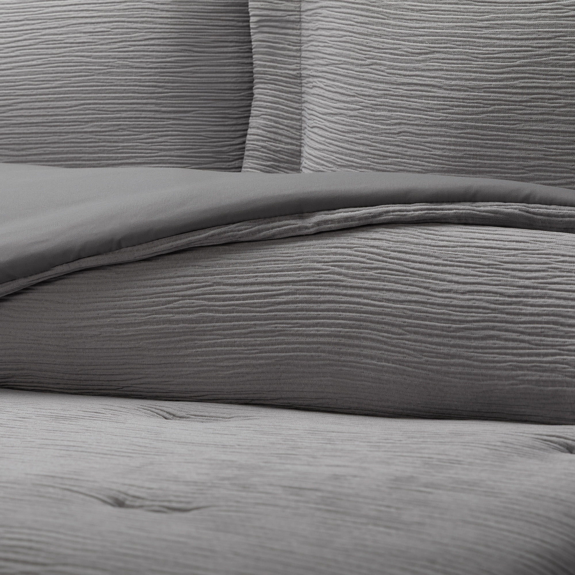 Cloud Weave Textured Comforter Set Plush All-Season Down Alternative Bedding - Comfort Canopy