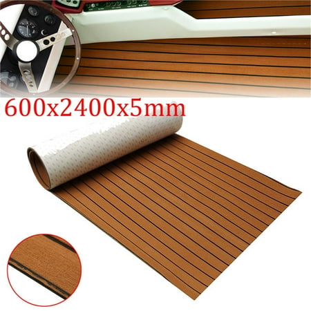 94 X24 Marine Flooring Synthetic Teakdecking Teak Non Skid Eva Foam Boat Decking Sheet Self Adhesive Mat 5mm Thickness