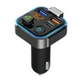 thumbnail image 2 of Transmisor FM 5.0 compatible con dientes Tipo-C PD 20W QC3.0 Kit cargador rápido para automóvil Azul, 2 of 6