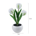 thumbnail image 3 of Lámpara de mesa de tulipán LED Luz de escritorio de cabecera segura para decoración de cafetería (B) Ehuebsd Para estrenar, 3 of 8