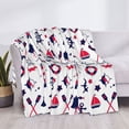 thumbnail image 3 of Fotbe Sailing Marine Travel Manta de Franela con Estampado, Manta Ultrasuave para Cama, Sofá, Auto, Hipoalergénica y Antibolitas-40"x30", 3 of 6
