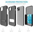 thumbnail image 3 of Wireless ProTech Case Compatible with Apple iPhone 14 Plus, Dual Layer Hybrid Case and Belt Clip Holster Combo Includes Screen Protector (Screen Size 6.7"), 3 of 7