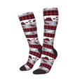 thumbnail image 2 of Easygdp Buffalo Plaid Forest Soccer Socks Sport Knee High Socks Calf Compression Athletic Socks for Men and Women, 2 of 9