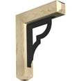 thumbnail image 1 of 4"W x 20"D x 23"H Bradford Craftsman Ironcrest Rough Sawn Bracket, Douglas Fir (1 1/2"W x 12"D x 15"H Iron Bracket), 1 of 5