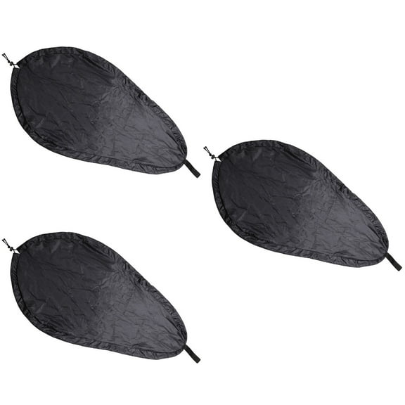 3 PCS Seat Kayak Hatch Cover Kayak Protector Kayak Supplies Xl Black
