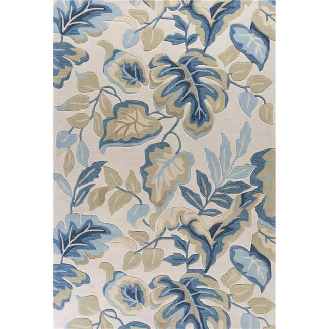 HomeRoots 352394 Tapis en Polyester Ivoire 3 Pi 3 Po x 5 Pi 3 Po
