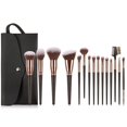 thumbnail image 1 of 7 piezas, 10 piezas, 15 piezas de pinceles de maquillaje gigantes, 15 piezas de pinceles de maquillaje dorados, pinceles de base para trajes, herramientas de belleza, 1 of 2
