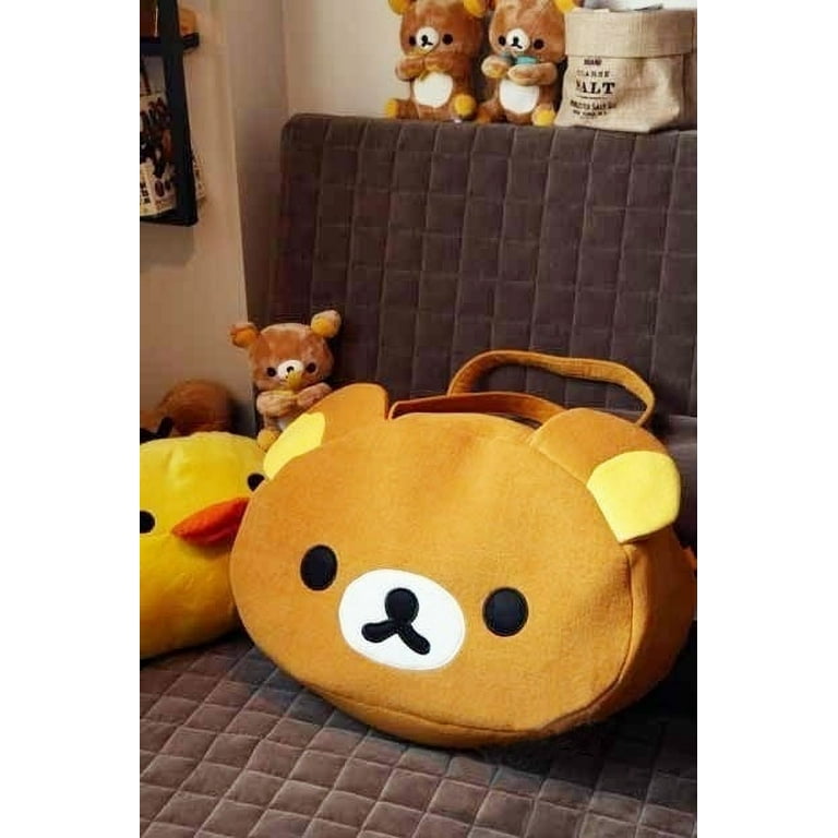 Rilakkuma San-X Cute Big Bag Handbag Bag Shoulder Bag Plush Relax Brown  Bear 